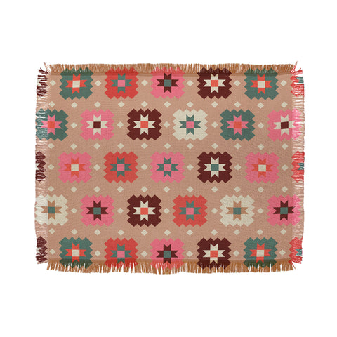 Showmemars Festive Winter Quilt Tiles Throw Blanket