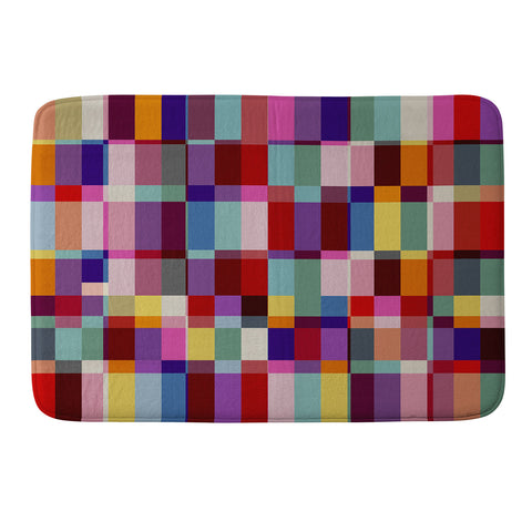 Showmemars Futuristic Cyber Crossing Memory Foam Bath Mat