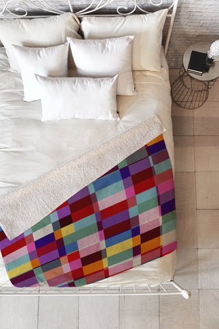 Showmemars Futuristic Cyber Crossing Fleece Throw Blanket