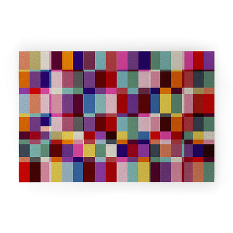 Showmemars Futuristic Cyber Crossing Welcome Mat