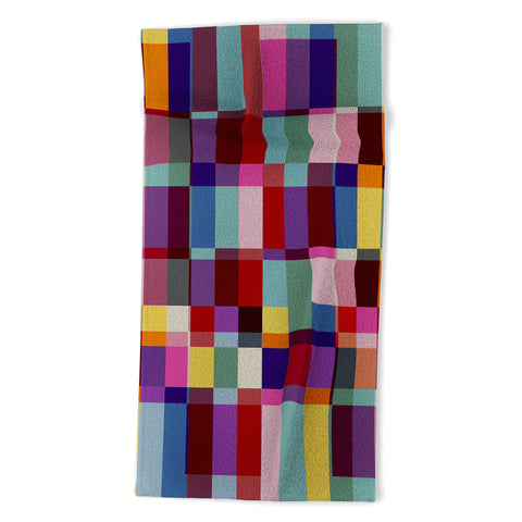 Showmemars Futuristic Cyber Crossing Beach Towel