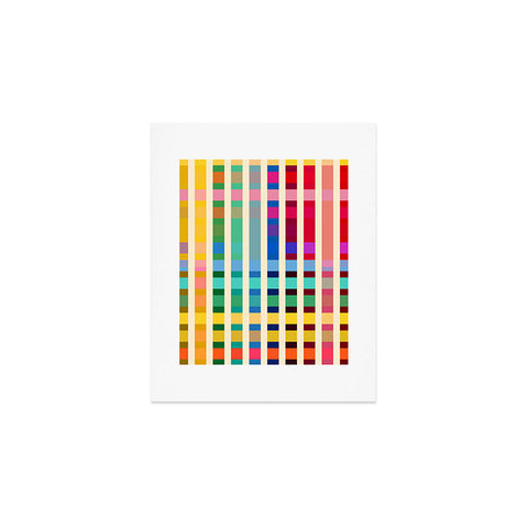 Showmemars Futuristic Cyber Rainbow Crossing Art Print