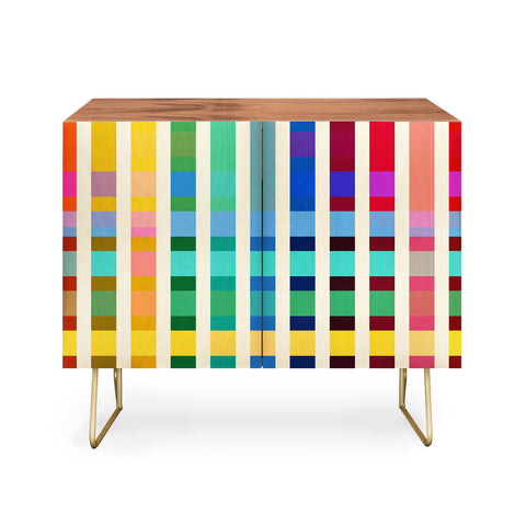Showmemars Futuristic Cyber Rainbow Crossing Credenza