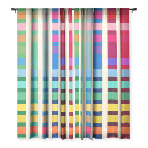 Showmemars Futuristic Cyber Rainbow Crossing Sheer Non Repeat