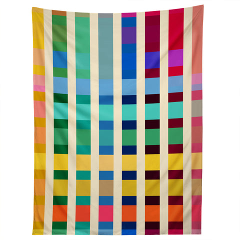 Showmemars Futuristic Cyber Rainbow Crossing Tapestry