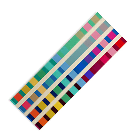Showmemars Futuristic Cyber Rainbow Crossing Yoga Mat