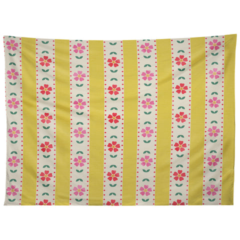 Showmemars Granny Style Vintage Florals Tapestry