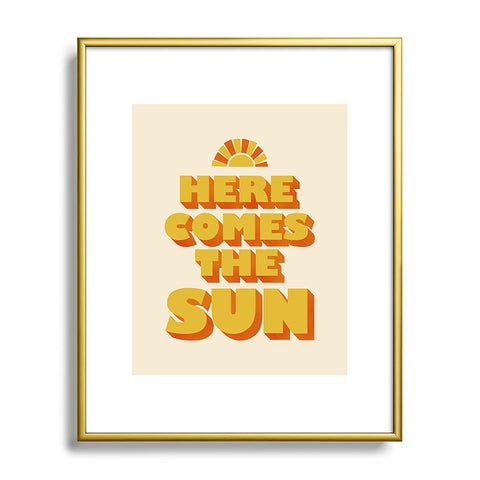 Showmemars Here comes the sun Metal Framed Art Print