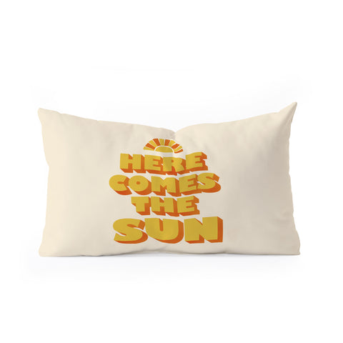 Showmemars Here comes the sun Oblong Throw Pillow