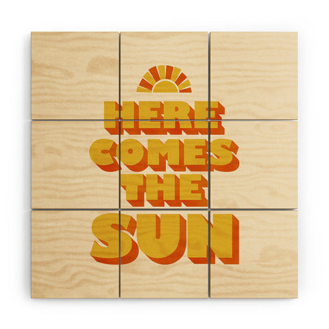 Showmemars Here comes the sun Wood Wall Mural