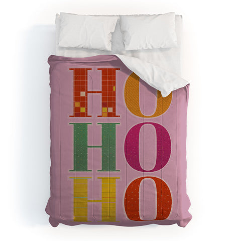 Showmemars HO HO HO Festive Letters Comforter
