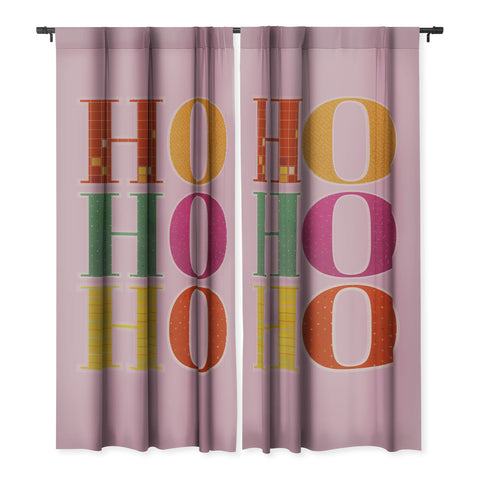 Showmemars HO HO HO Festive Letters Blackout Non Repeat