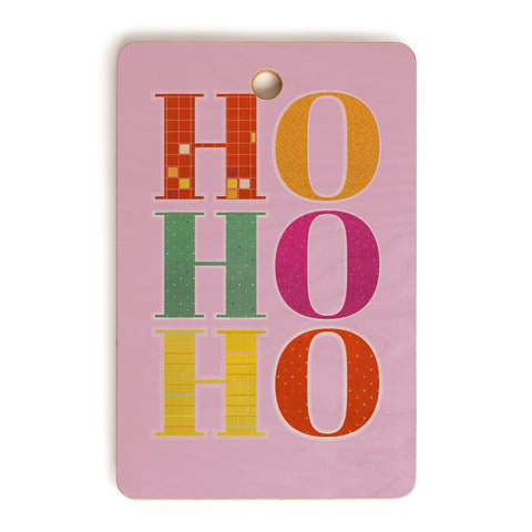 Showmemars HO HO HO Festive Letters Cutting Board Rectangle