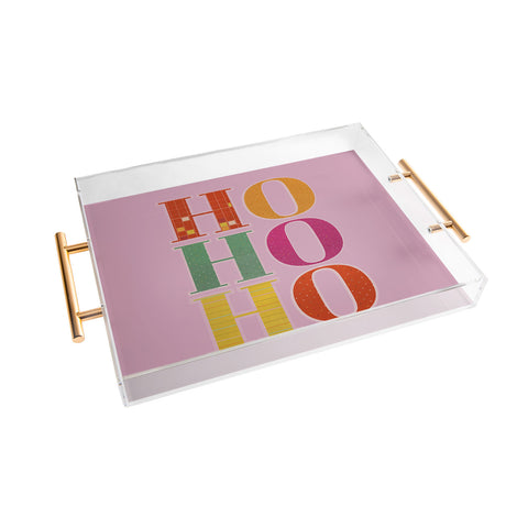 Showmemars HO HO HO Festive Letters Acrylic Tray