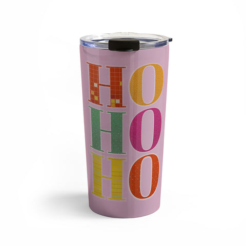 Showmemars HO HO HO Festive Letters Travel Mug