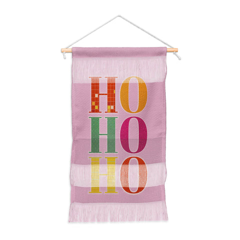 Showmemars HO HO HO Festive Letters Wall Hanging Portrait