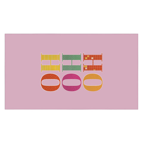 Showmemars HO HO HO Festive Letters Tablecloth