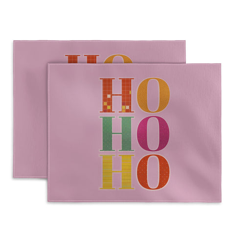 Showmemars HO HO HO Festive Letters Placemat