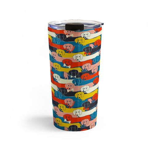 Showmemars Long dogs pattern Travel Mug