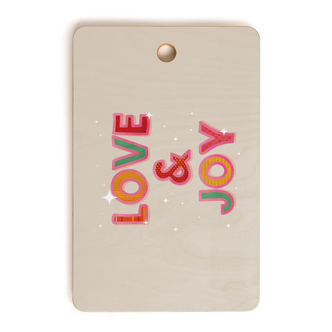 Showmemars LOVE JOY Festive Letters Cutting Board Rectangle