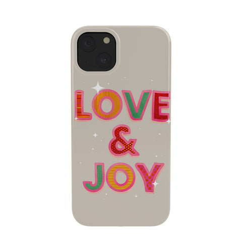Showmemars LOVE JOY Festive Letters Phone Case