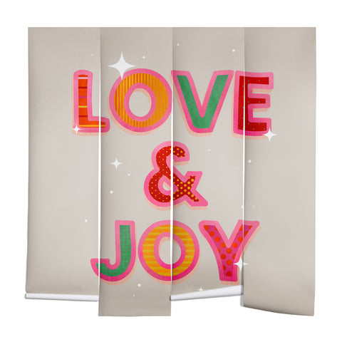 Showmemars LOVE JOY Festive Letters Wall Mural