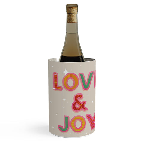 Showmemars LOVE JOY Festive Letters Wine Chiller