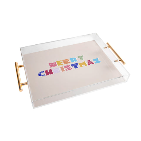 Showmemars MERRY CHRISTMAS II Acrylic Tray