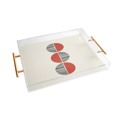Showmemars Minimalist circles Acrylic Tray