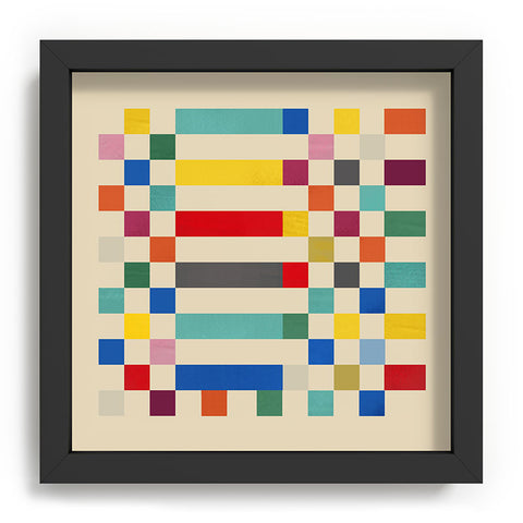 Showmemars Modern Playful Checkered Abstract Recessed Framing Square