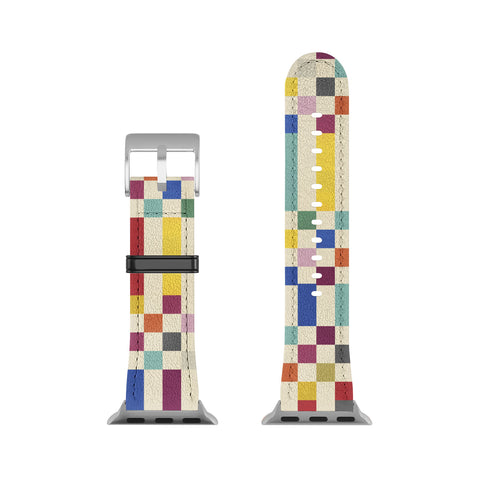 Showmemars Modern Playful Checkered Abstract Apple Watch Band