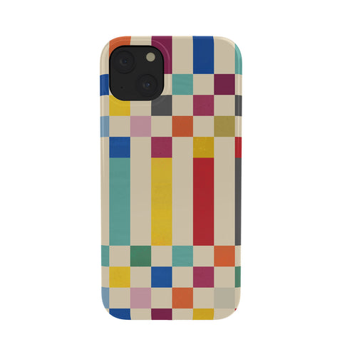 Showmemars Modern Playful Checkered Abstract Phone Case
