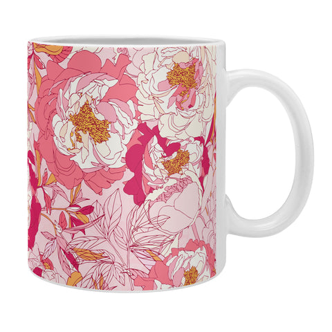 Showmemars Pink flowers of peonies Coffee Mug