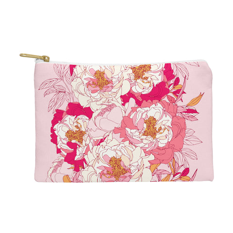 Showmemars Pink flowers of peonies Pouch
