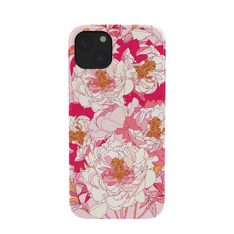 Showmemars Pink flowers of peonies Phone Case