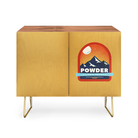 Showmemars Powder To The People Ski Badge Credenza