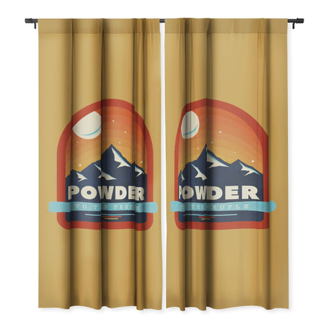 Showmemars Powder To The People Ski Badge Blackout Non Repeat