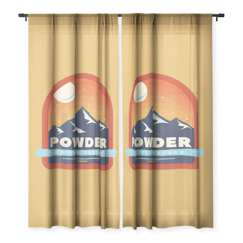 Showmemars Powder To The People Ski Badge Sheer Non Repeat