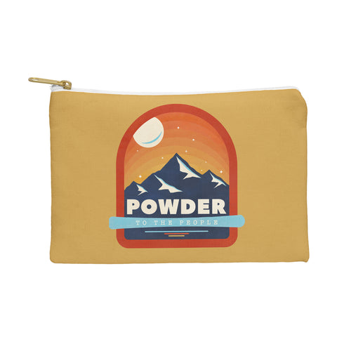 Showmemars Powder To The People Ski Badge Pouch