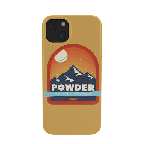 Showmemars Powder To The People Ski Badge Phone Case