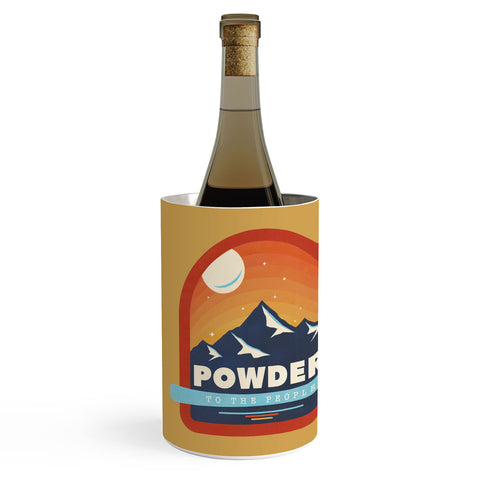 Showmemars Powder To The People Ski Badge Wine Chiller