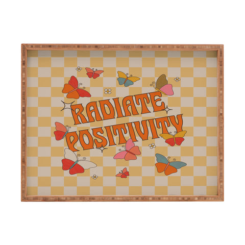 Showmemars Radiate Positivity Butterflies Rectangular Tray
