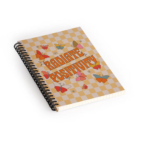 Showmemars Radiate Positivity Butterflies Spiral Notebook