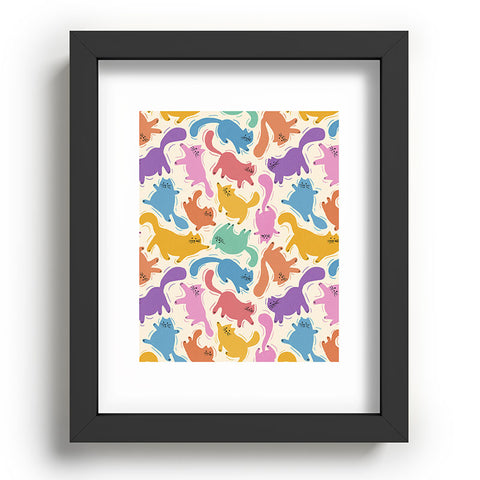 Showmemars Rainbow Cats I Recessed Framing Rectangle