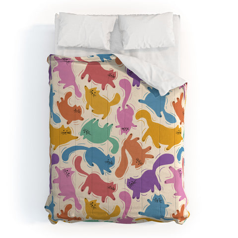Showmemars Rainbow Cats I Comforter