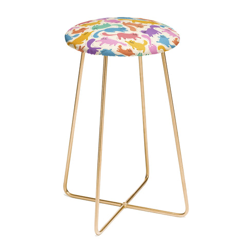 Showmemars Rainbow Cats I Counter Stool