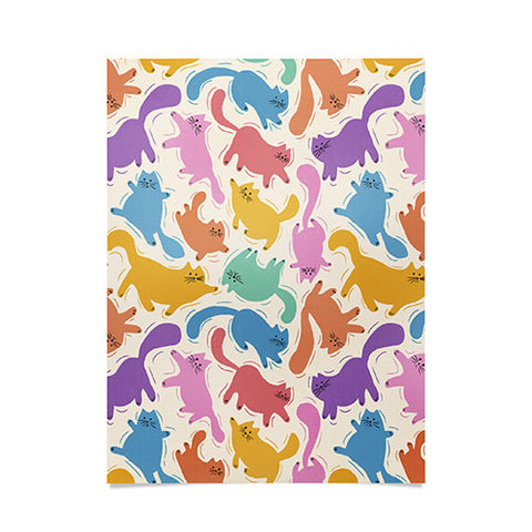 Showmemars Rainbow Cats I Poster