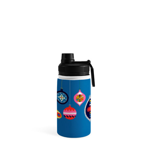 Showmemars Retro Christmas Baubles Water Bottle