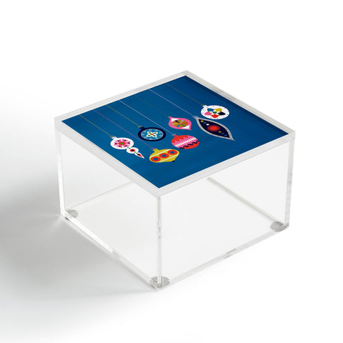 Showmemars Retro Christmas Baubles Acrylic Box