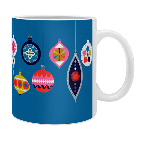Showmemars Retro Christmas Baubles Coffee Mug